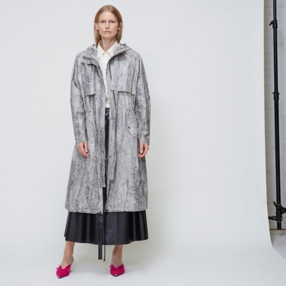 Totokaelo Viden AB Trench Coat - Grey Digi Print M